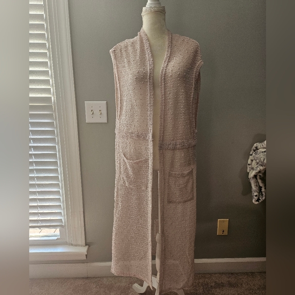 Long open front sheer like cover jacket/kimona/ cardigan - Picture 1 of 5